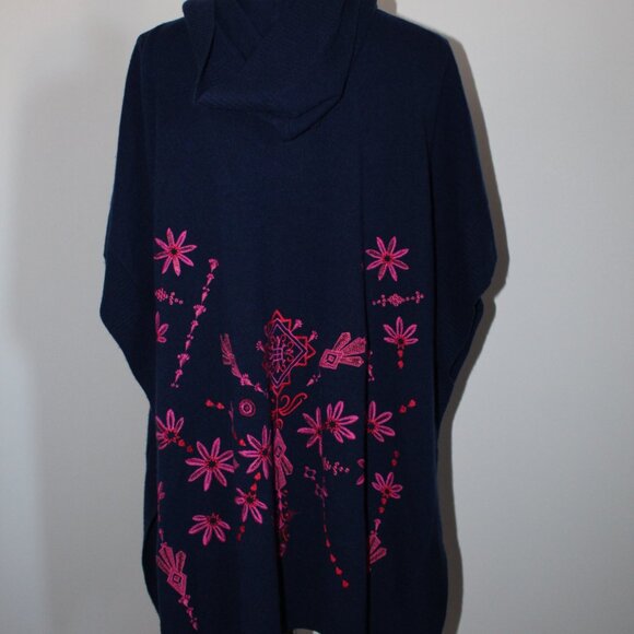NWT Johnny Was Biya JW Workshop The Classic Cape Embroidered Hooded O/S One Size - Picture 8 of 10